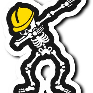 Sticker Skull Worker