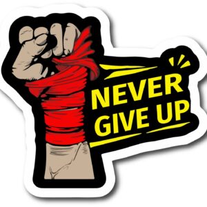 Sticker Never give up