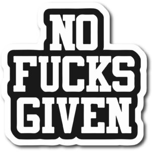 Sticker No fucks given
