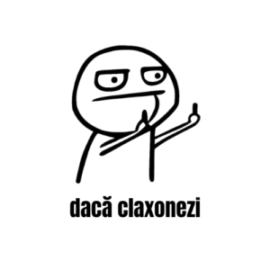 Sticker Dacă claxonezi
