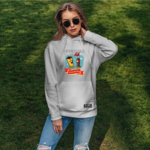 Hanorac ”Cu shaorma și Cola,sigur dai lovitura” | AlexaRO Merch