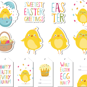 Colaj "Stickere de Paște 1" | STICKERE PAȘTE