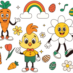 Colaj "Stickere de Paște 3" | STICKERE PAȘTE