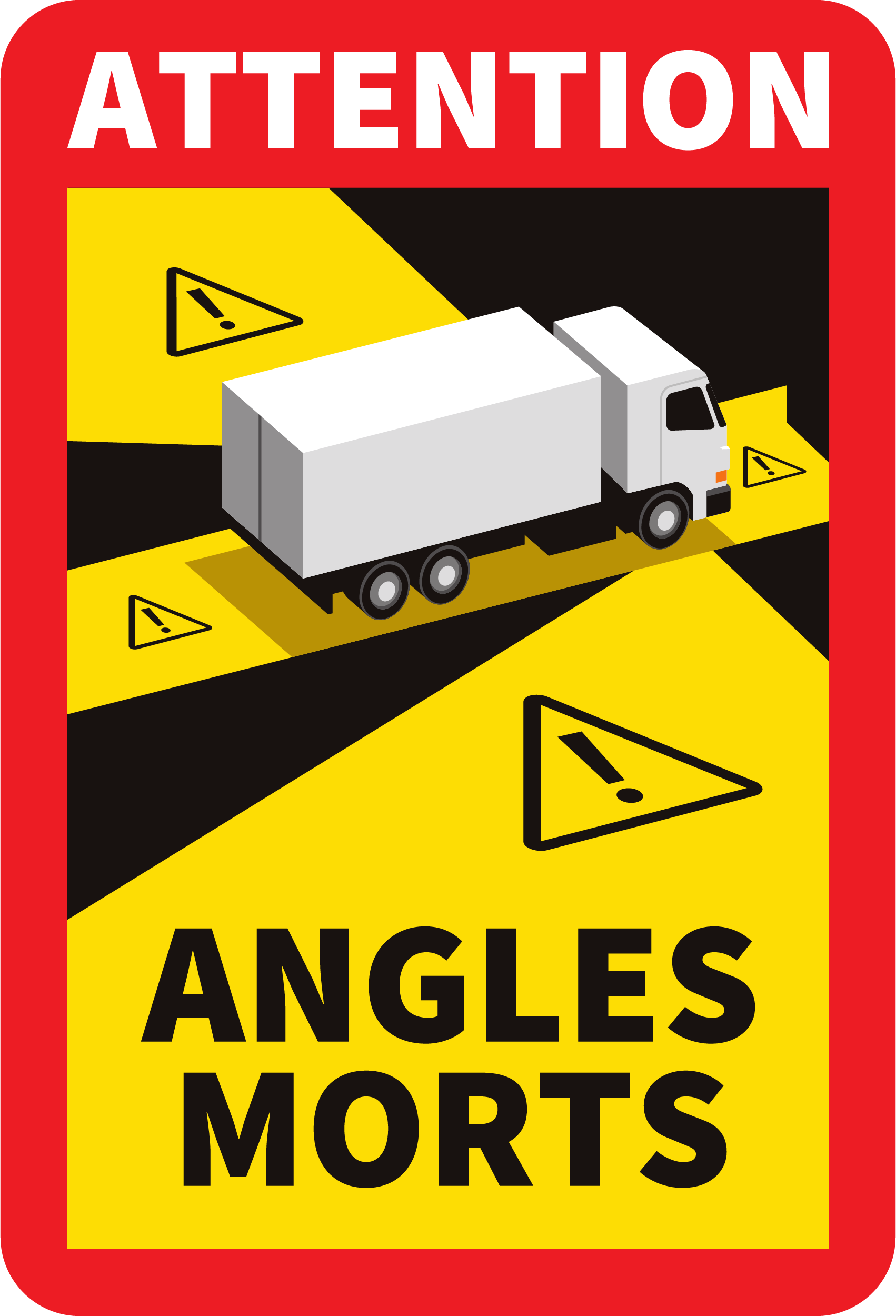 Sticker Angles Morts de avertizare