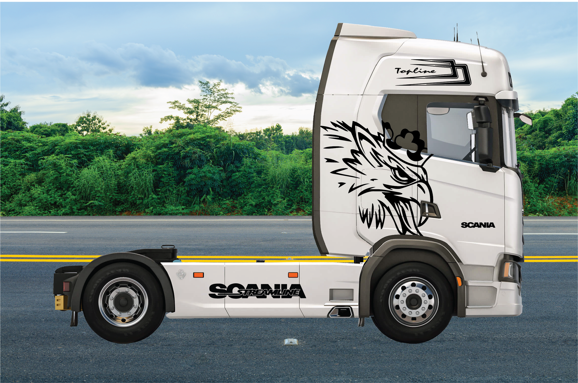 set stickere Scania