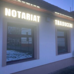 litere volumetrice luminoase